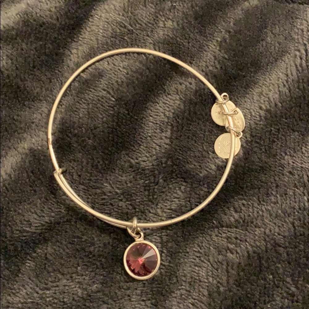 Amethyst Birthstone Alex and Ani Bracelet